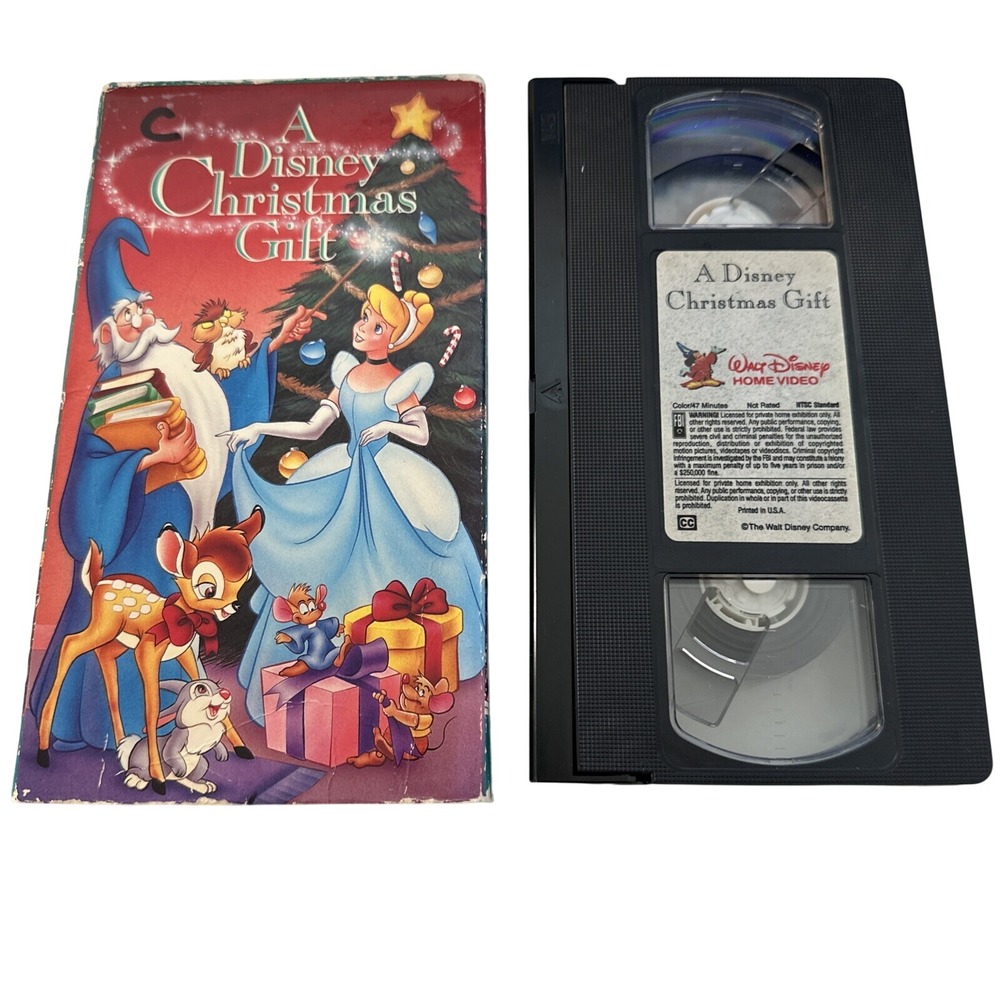 A Disney Christmas Gift VHS Vintage Walt Disney Home Video 1982 NTSC Animation